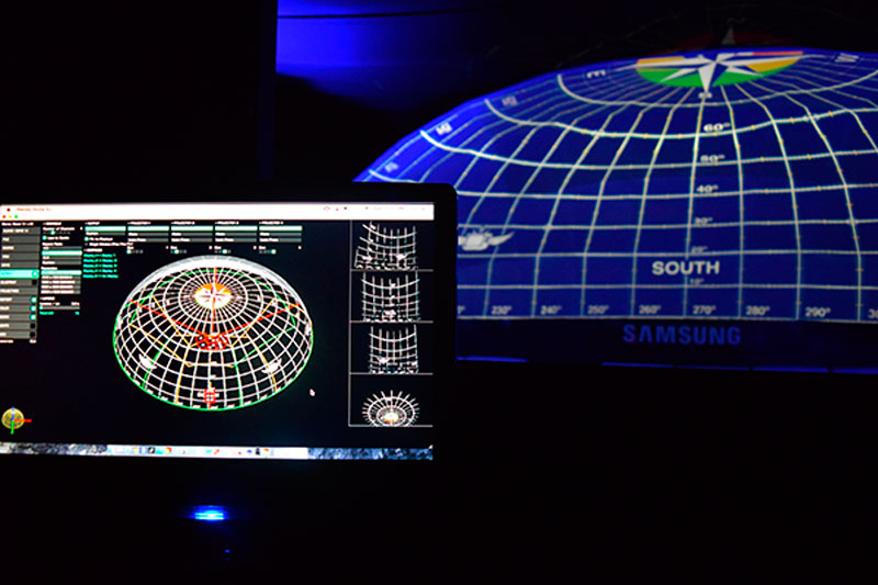Mad station Mapping edge blending 360°